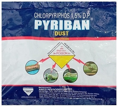 AIMCO Pyriban Dust Insecticide – Chlorpyriphos 1.5% D.P. Crop Protection Solution (1kg)
