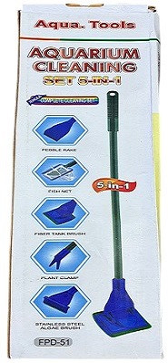 Aqua Tools 5-in-1 Aquarium Cleaning Accessories – Multi-Functional Maintenance Kit