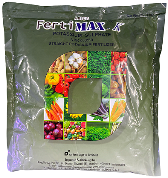 Aries Ferti Max K Fertilizer – NPK 0:0:50 | High-Potassium Water-Soluble Fertilizer for Flowering & Fruit Development (1kg)
