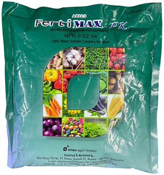 Aries Ferti Max PK Fertilizer – NPK 00:52:34 | High-Phosphorus & Potassium Formula for Root & Flower Development (1kg)