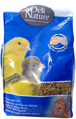 Deli Nature Eggfood Yellow Moist – Premium Egg-Based Nutrition for Small Birds (1kg)