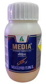 Dhanuka Media Systemic Insecticide – Sucking Pest Control for Cotton, Rice & Vegetable Crops (400 ml)