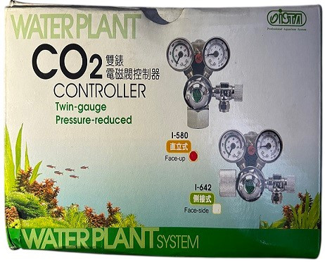 ISTA I-580 Vertical Twin Gauge CO₂ Regulator – Solenoid Controlled, Pressure-Reduced System for Face-Up Cylinders