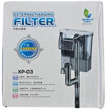 Jeneca External Hanging Filter XP-03 – Compact Hang-On Filtration for Nano Aquariums (30–50 Litres)