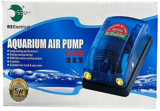RS Electrical RS‑348A Aquarium Air Pump | 5W Dual Outlet