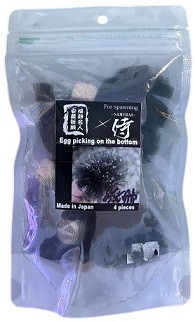 SAMURAI Aquarium Bottom Fish Shrimp Egg Picking Duster Net – 4-Piece Set Made in Japan