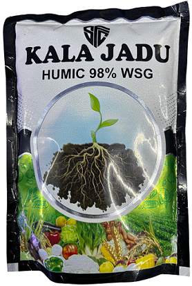 SFC Kala Jadu Humic 98% WSG Fertilizer – Premium Water-Soluble Humic Acid for Soil Health & Crop Growth (500gm)