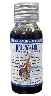SUNPET Fly48 – Ayurvedic Multivitamin & Multimineral Supplement for Birds (240 ml)