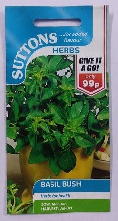SUTTONS England Basil Bush Herbs