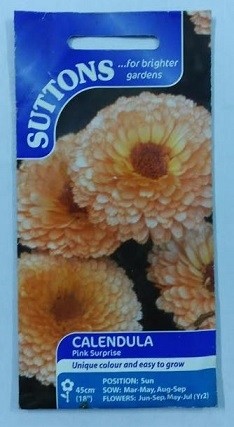 SUTTONS England Basil Calendula Pink Surprise