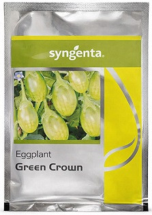 Syngenta Green Crown Hybrid Brinjal Seeds – 40g | High‑Yield Light Green Variety