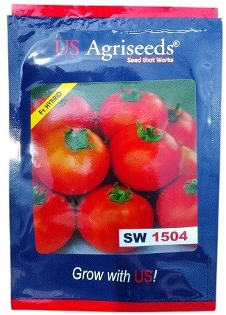 US Agriseeds SW 1504 Hybrid Tomato Seeds – Indeterminate, High-Yield, Early Blight Tolerant | 10g Pack