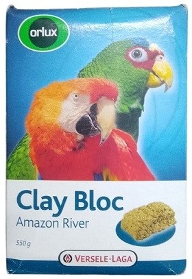 Versele Laga Orlux Clay Bloc Amazon River – Mineral Supplement for Parakeets & Parrots (550g)