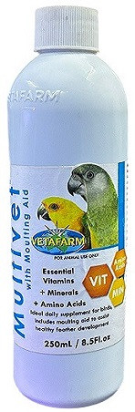 Vetafarm Multivet With Moulting Aid – Daily Multivitamin & Feather Support for Birds