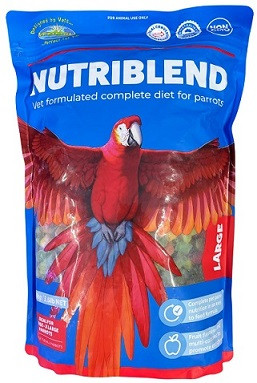 Vetafarm Nutriblend Large Parrot Pellets – Complete Balanced Nutrition for Large Parrots (1.6kg)