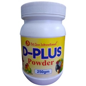 D PLUS Powder – Calcium Absorption & Egg Quality Booster for Birds (250g)