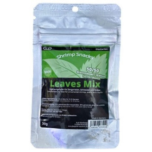 GlasGarten Shrimp Snacks Leaves Mix – Herbal Stick Feed with Nettle & Walnut Leaves (Made in Germany)
