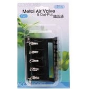 ISTA Metal Air CO₂ 5 Way Speed Controller Valve – Multi-Port Flow Regulator for Aquarium Systems