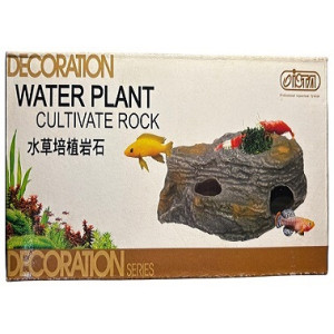 ISTA Multi Function Ceramic Stone – Breeding Shelter & Moss Mount for Cichlids, Shrimp & Planted Tanks