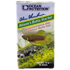 Ocean Nutrition Atisons Betta Starter – 12g Premium Diet for Newborn Betta Fish – High-Performance Formula