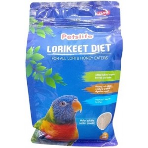 Petslife Lorikeet Diet Food – Nectar-Based Powder for Lorikeets & Lories (1kg)