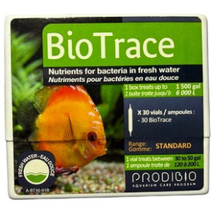 Prodibio Biotrace Freshwater – Trace Element & Micronutrient Booster for Aquarium Filtration (30 Vials)