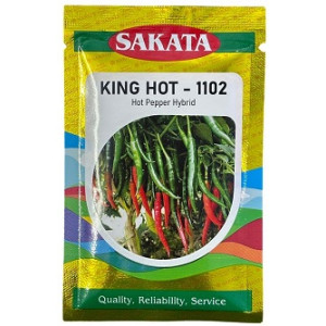 Sakata King Hot 1102 Hybrid Hot Pepper Seeds – High-Yield F1 Variety for Tropical Cultivation