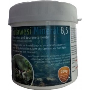 Salty Shrimp Sulawesi Mineral 8.5 – Scientific Mineral Salt for Lake Towuti Shrimp & High-pH Sulawesi Setups (110g & 250g German-Made)