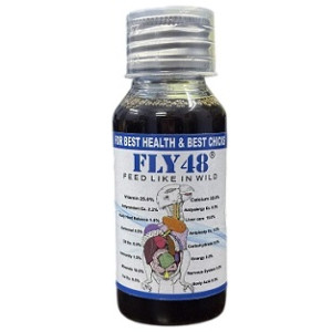 SUNPET Fly48 – Ayurvedic Multivitamin & Multimineral Supplement for Birds (240 ml)