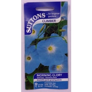SUTTONS England Morning Glory Ipomoea Heavenly Blue