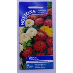 SUTTONS England Zinnia Bright Spark Mix