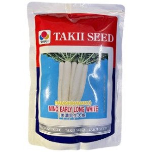 Takii Japan Long White Hybrid Radish Seeds – 300g | High‑Yield Early Maturing Variety