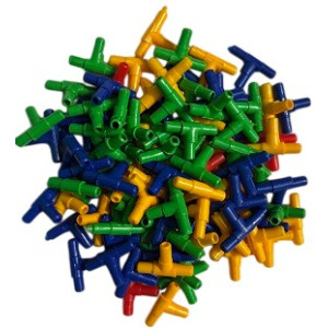 Three Way 300 PC Air Line Divider Kit – Bulk Airflow Splitters for Aquariums and Aquaculture Systems