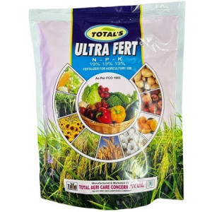 Totals Ultra Fert NPK – 100% Water-Soluble Fertilizer for Foliar Spray & Drip Irrigation (1 kg / 5 kg)