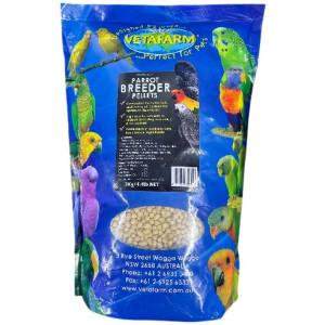 Vetafarm Parrot Breeder Pellets – Complete Nutrition for Breeding Parrots (2kg)