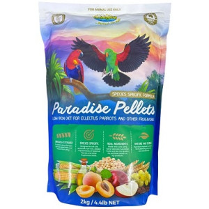 Vetafarm Paradise Pellets – Complete Balanced Diet for Eclectus & Frugivorous Birds (2kg)