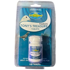 Vetafarm Pigeon Tony’s Treasure Tablets – Multi‑Disease Cure for Pigeons (100 Tablets)