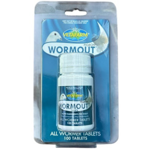 Vetafarm Wormout Pigeon Tablets – All Wormer for Pigeons (100 Tablets)