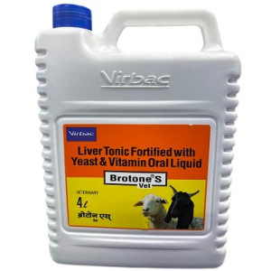 Virbac Brotone S Vet – Vitamin-Fortified Liver Supplement for Sheep & Goats (4L)
