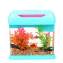 Tianrun 190F Mini Fish Aquarium – 2.5 Gallon Acrylic Tank with Inbuilt Filter & Light Hood