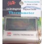 Transparent Digital Aquarium Thermometer – LCD Display, Waterproof, Adhesive Mount