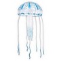 Glowing Jellyfish Silicone Aquarium Ornament – UV Reactive Floating Decoration (Blue & Pink)