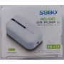 SOBO SB 418 Air Pump – Single Outlet | Rechargeable AC/DC Battery Backup Oxygen Pump