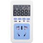Terrariums AC Power Monitor Digital Display Socket – Energy Meter with Overload Alarm & Carbon Tracking