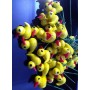 Little Bird Yellow Miniature Figurines Decoration – Set of 4 for Terrariums, Fairy Gardens & Indoor Displays