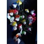 Bird Multi Coloured Medium Miniature Figurines – 3-Piece Set for Terrariums, Fairy Gardens & Desktop Displays