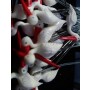 White Crane Miniature Figurines Decoration – Elegant Bird Accents for Terrariums & Fairy Gardens